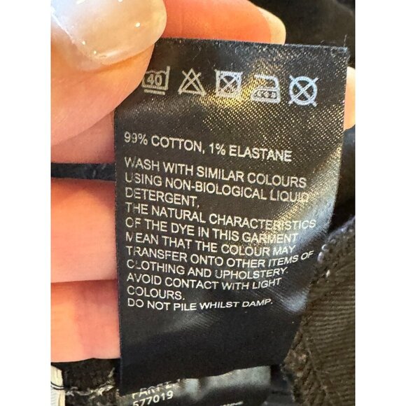 Whistles Overalls Women 27 Black Cotton Leni Dungaree Straight Leg Crop Jumpsuit - Picture 11 of 11